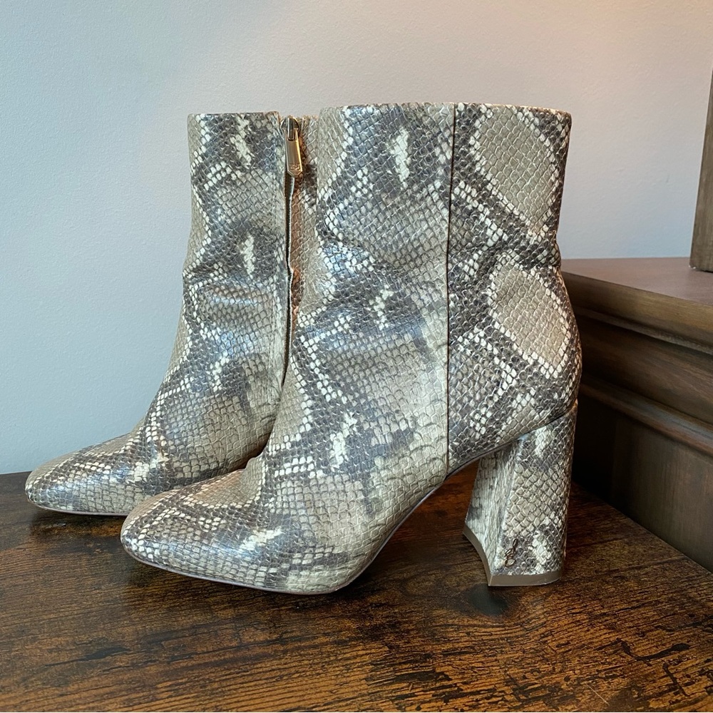 Sam Edelman Codie Square Toe Bootie - Size 7 - image 2